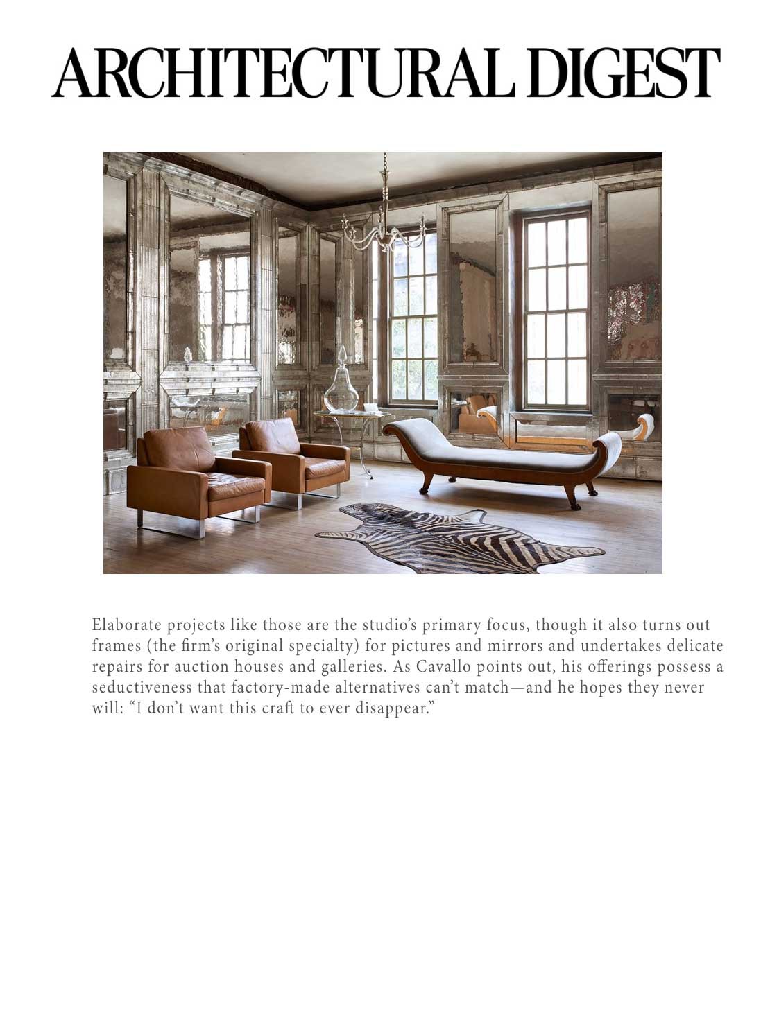 Architectural Digest article page 4